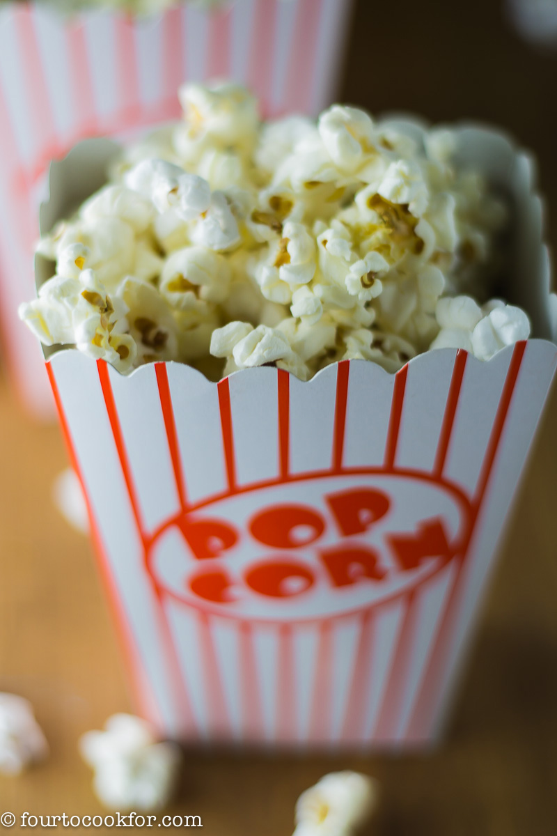 Put too much oil on my popcorn. Poured the extra in a plastic cup