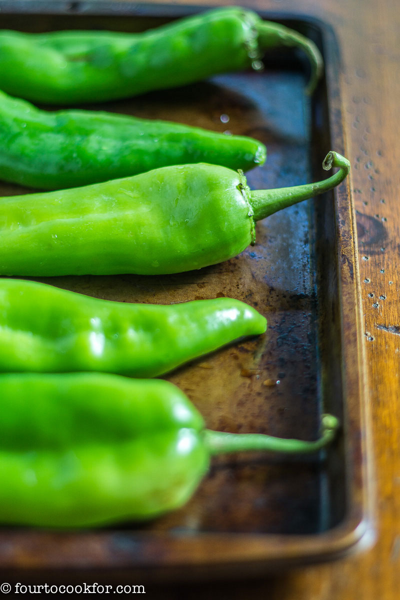How to Roast and Store Hatch Chiles - Four to Cook For